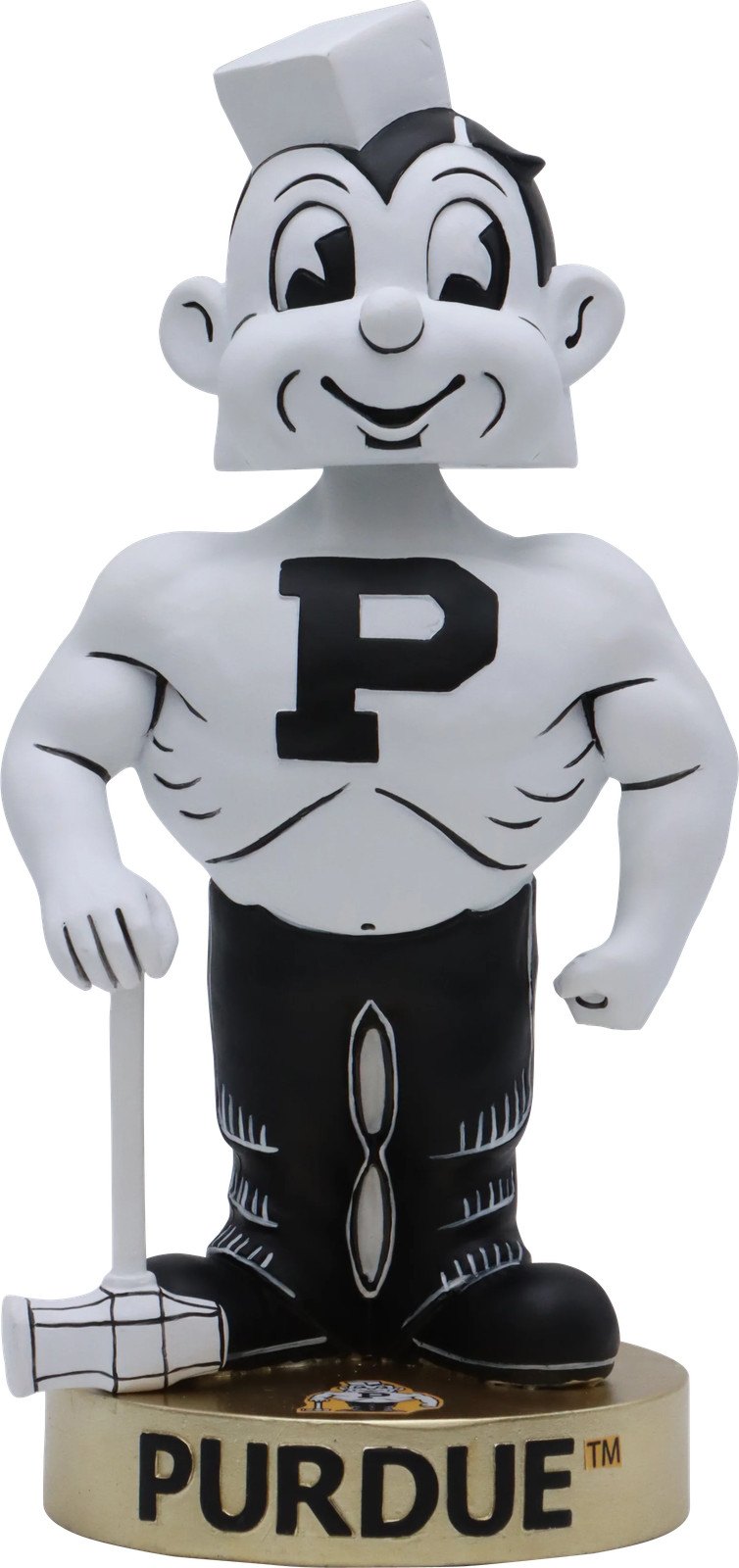 Purdue Boilermakers Vintage Generic Holding Hammer Bobblehead NCAA College