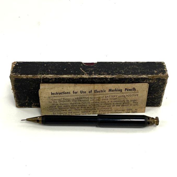 Vintage Lodi Manufacturing Co. L-31 Electric Marking Pencil 6 Volts with Box