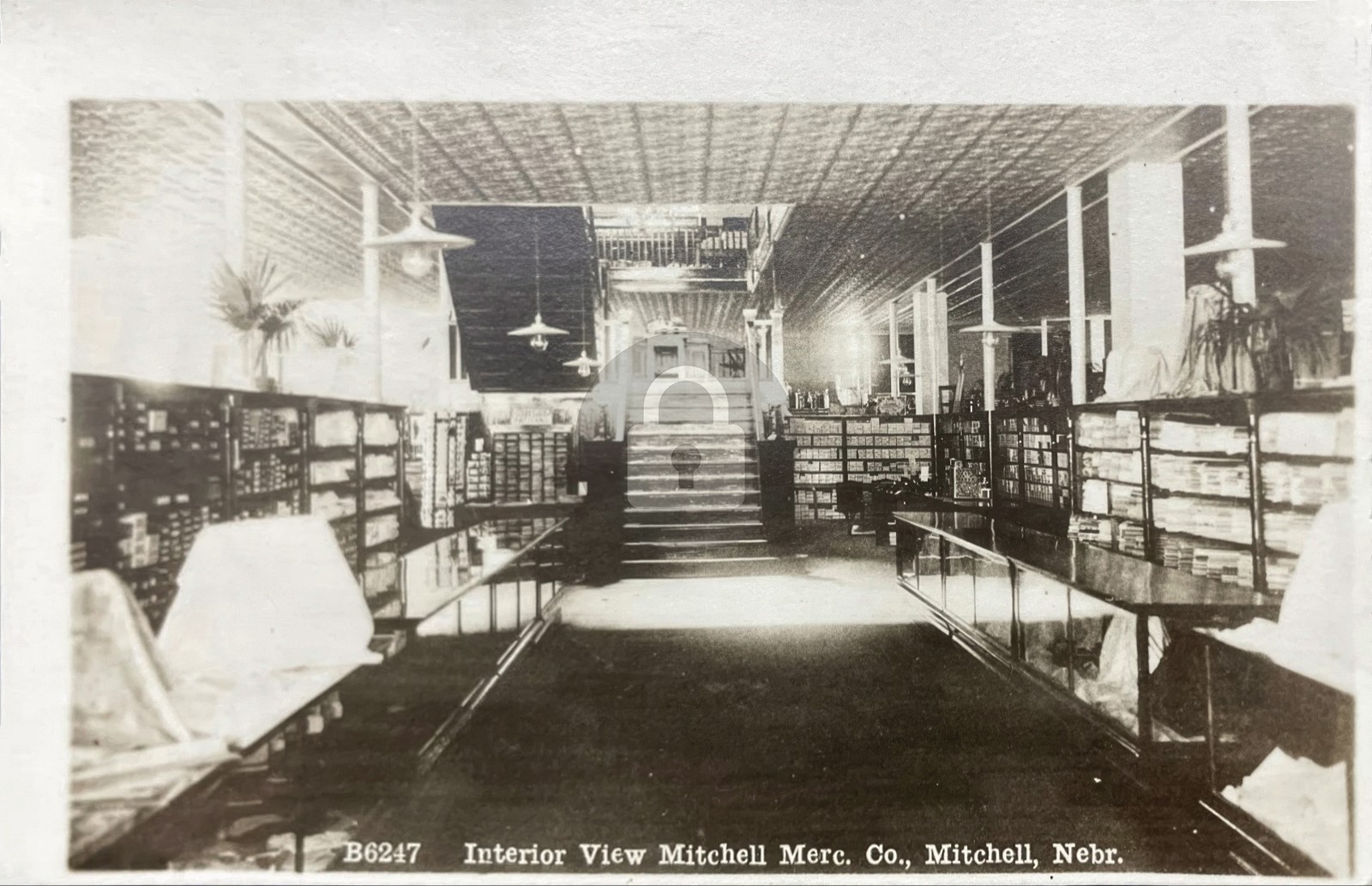 Mitchell Nebraska Mercantile Co Store Interior View RPPC Photo Postcard COPY