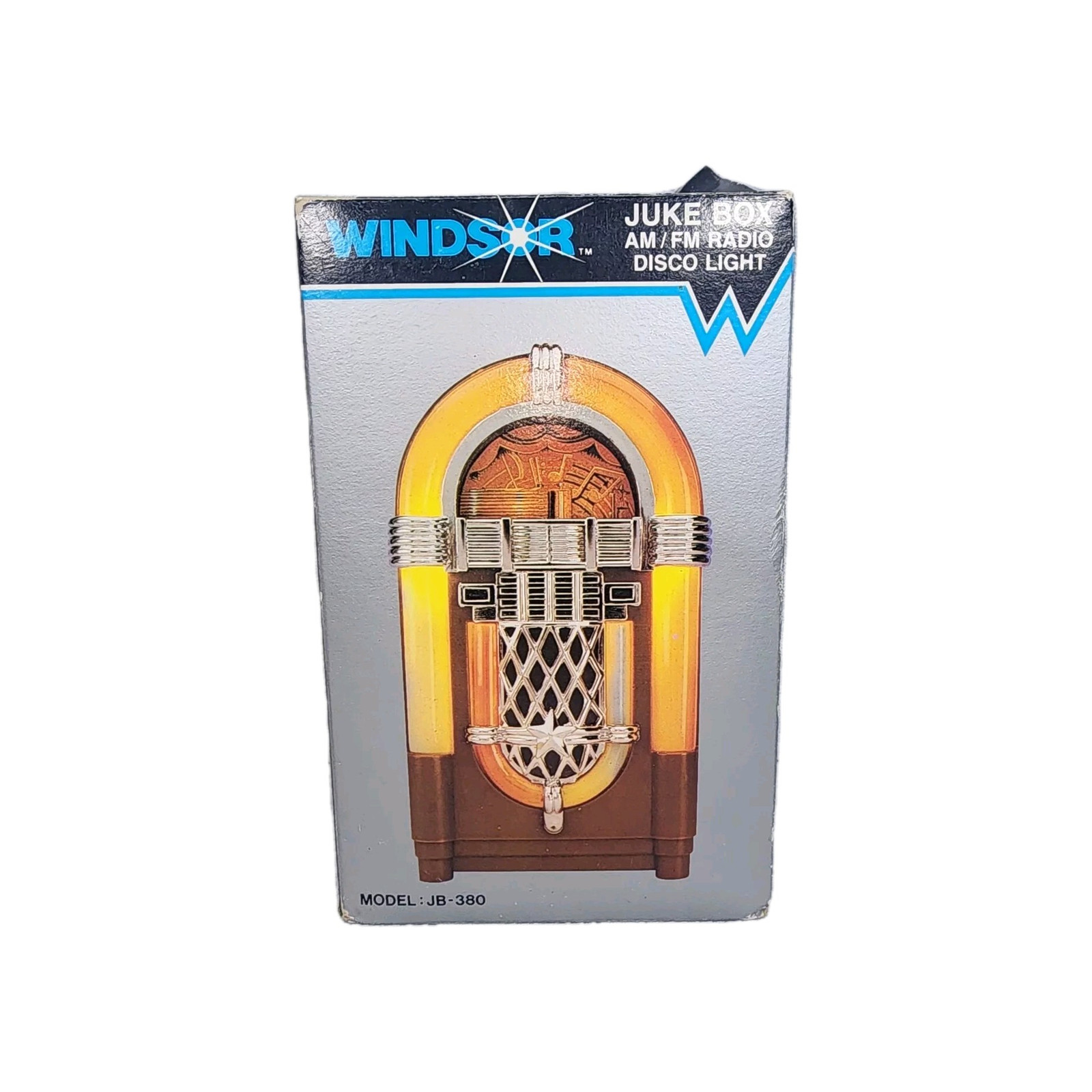 Windsor Juke Box New In Box AM/FM Radio - Disco Light - Model JB-380