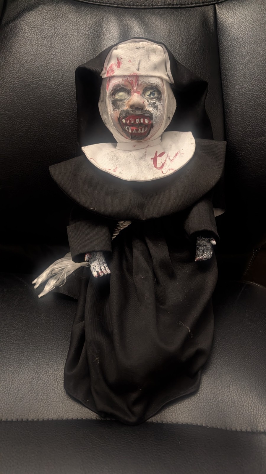 Custom OOAK Creepy Nun Horror Doll 16\