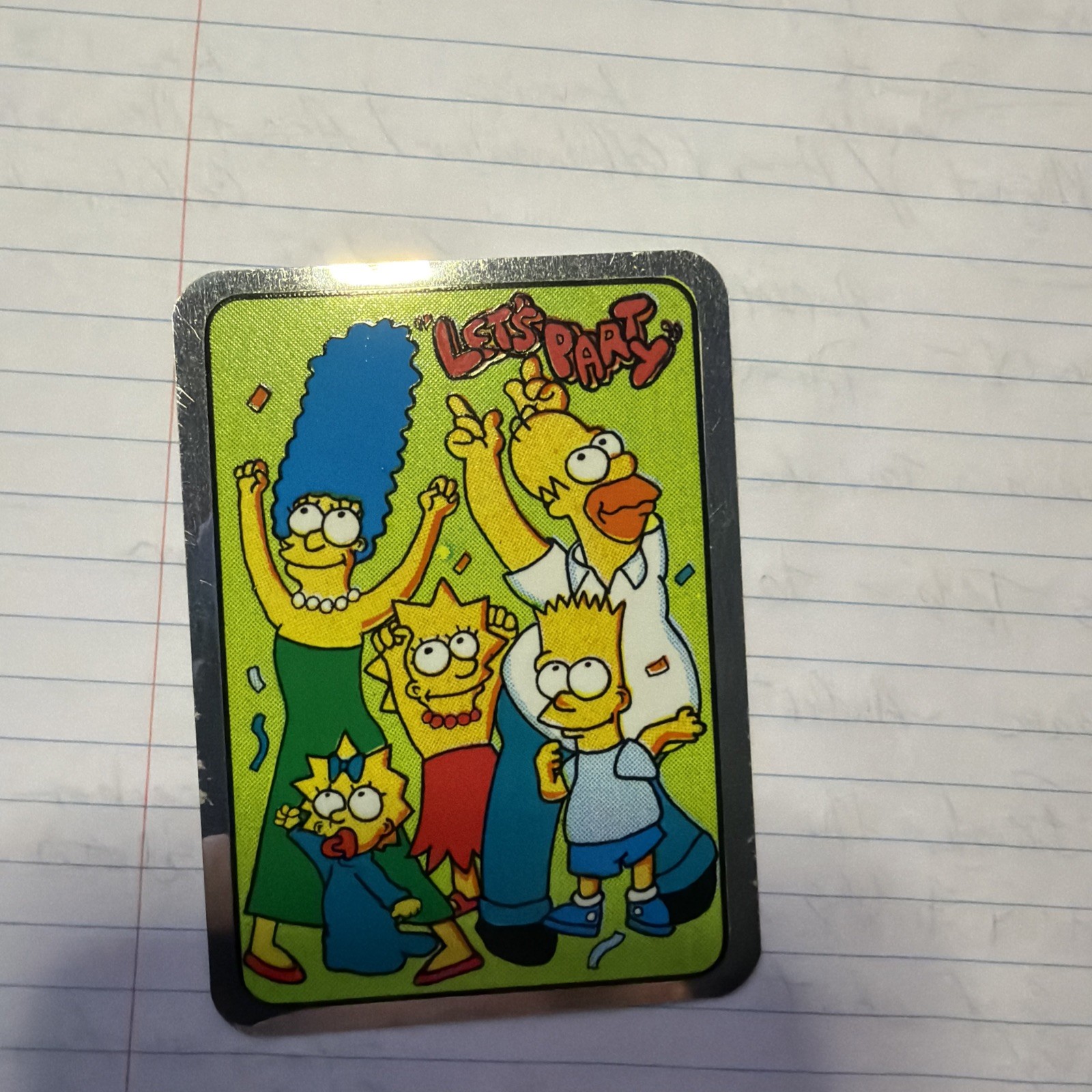 Vintage 90s The SIMPSONS Vending Machine  Sticker 