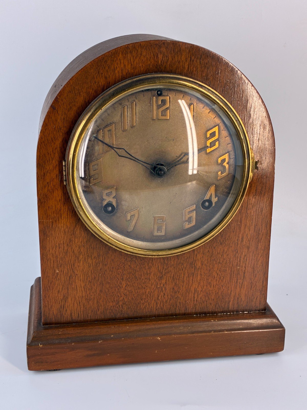 Antique 1920\'s Ingraham Mechanical Mantle Essex 1898 Clock