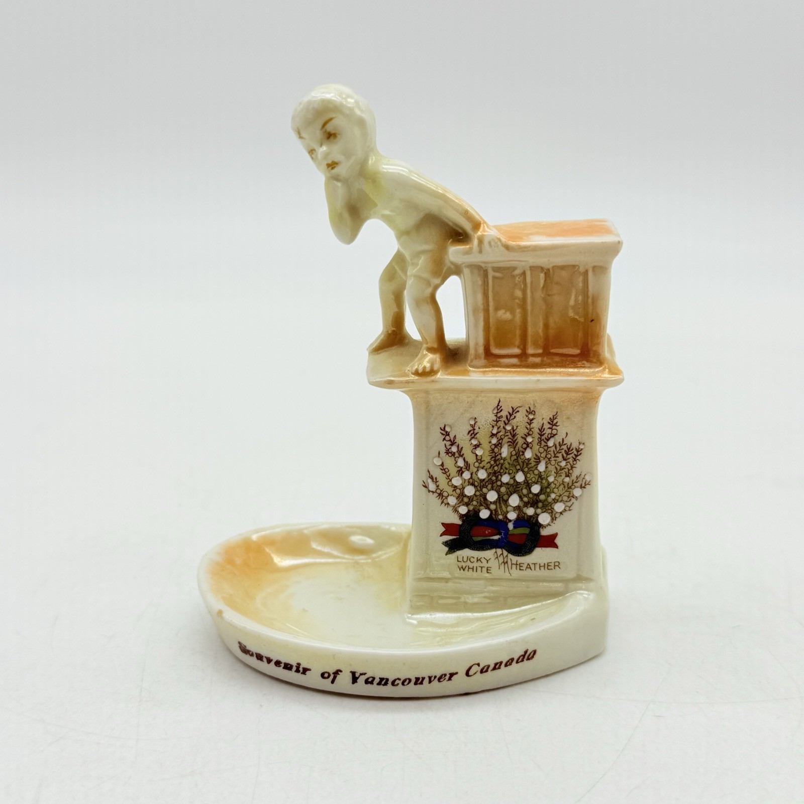 Vintage Winnipeg Canada Souvenir Lusterware Trinket Holder