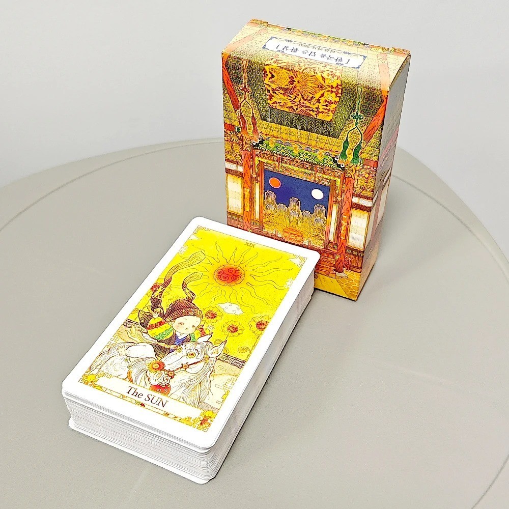 Korean Fantasy Tarot Deck 78 Cards Folk Tale Art Divination Game10.3x6cm-English