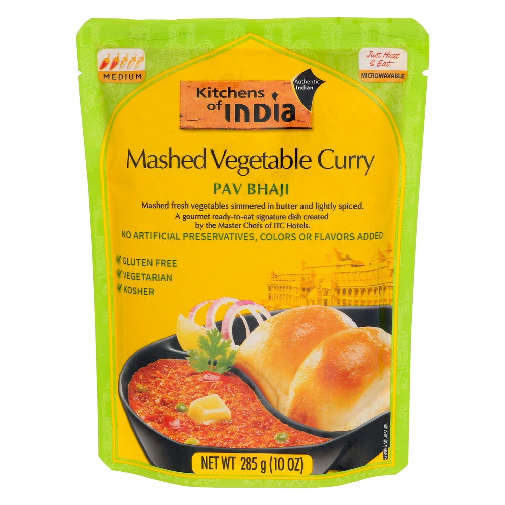 Kitchens Of India Entre Rte Pav Bahji Curry Pack Of 3