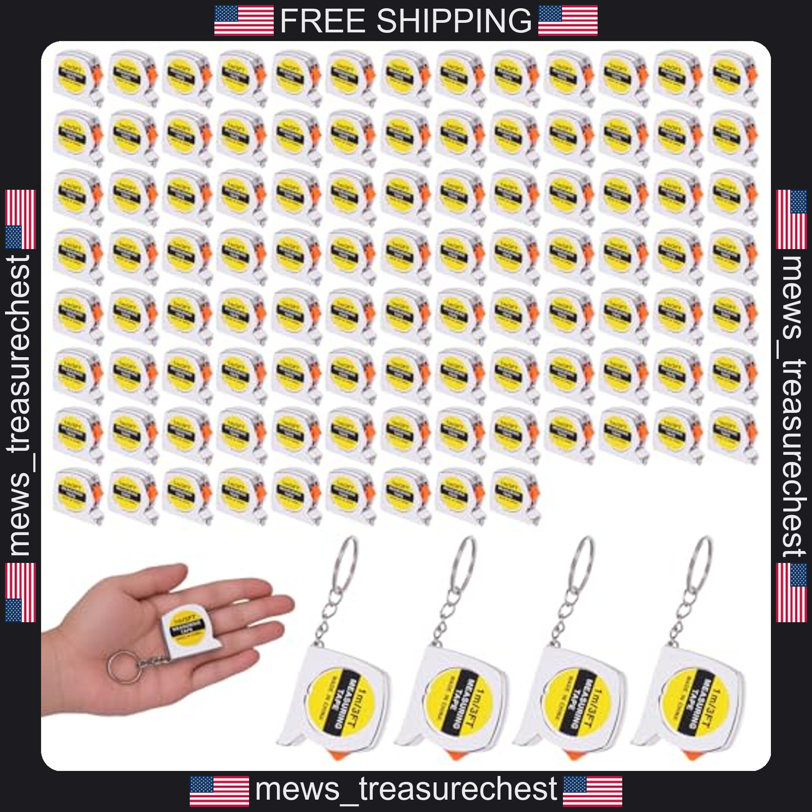 Mini Tape Measure Keychains 1m/3ft Retractable Pocket Measuring Tools Bulk