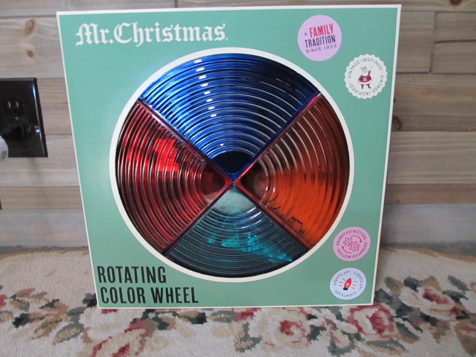 Mr. Christmas LED Rotating Color Wheel Multicolor Indoor Corded Switch