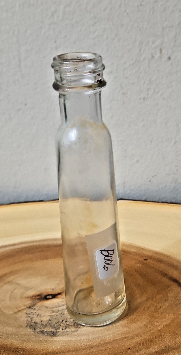 Vintage 1930s Owens-Illinois Conical Tapered Clear Bottle Vial 5\