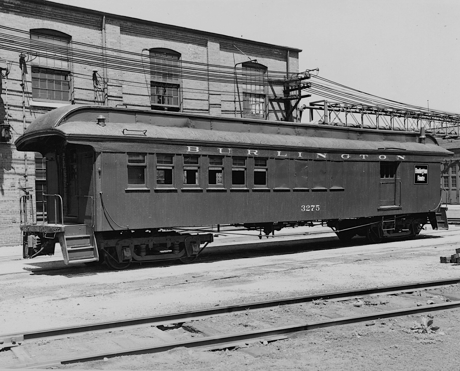 Burlington Combine 3275 at the Chicago Railroad Fair in 1948 8 x 10 Photo