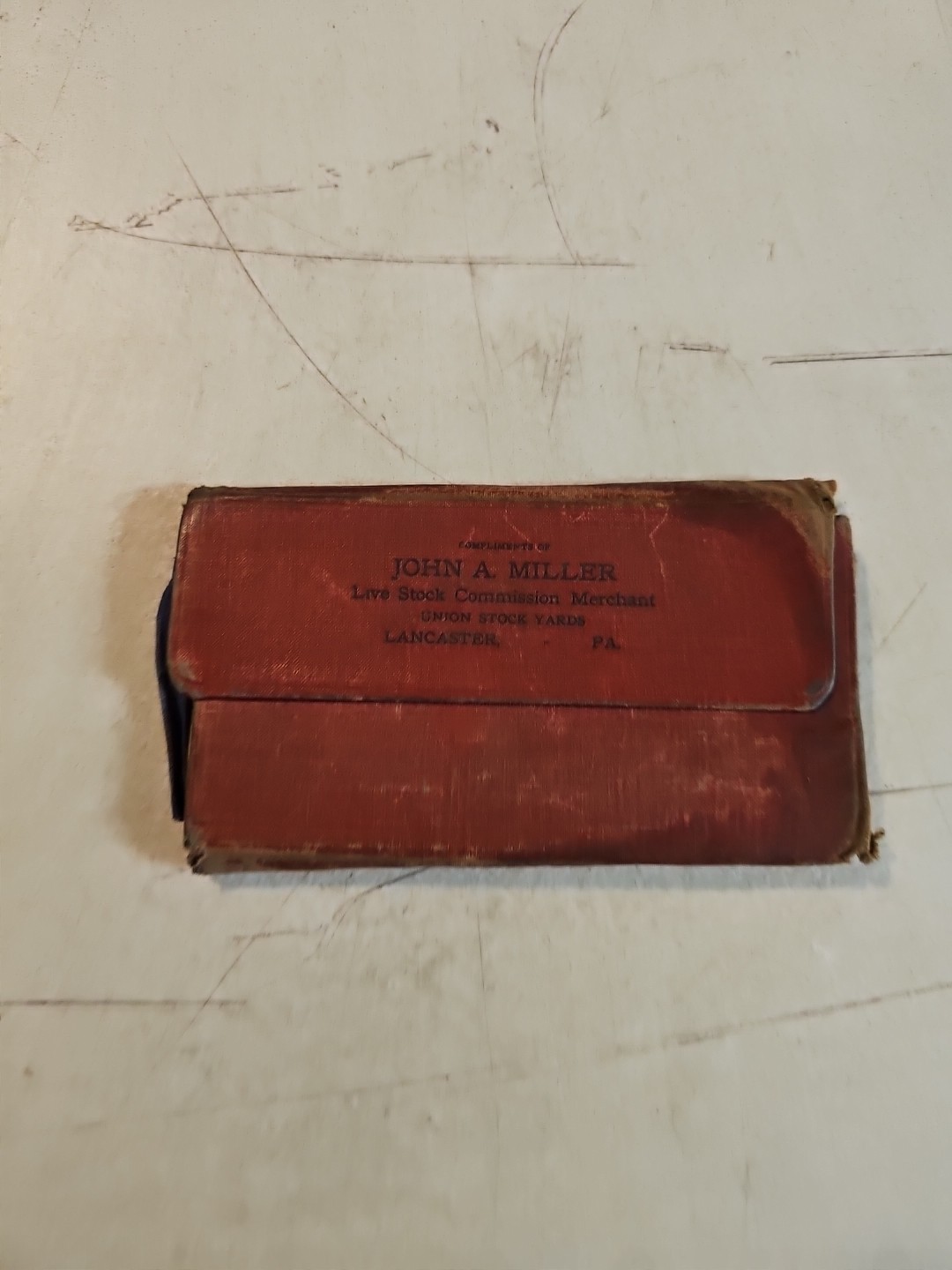 Vintage 1919-20 John A Miller Union Stock Yards Lancaster, PA Notepad 