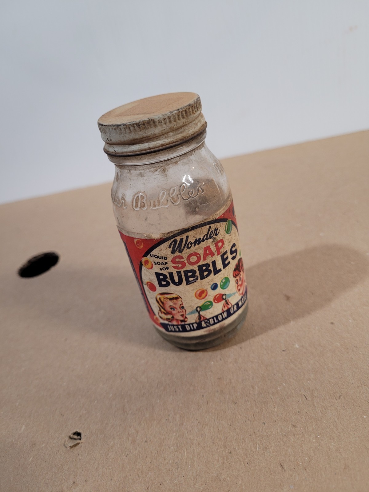 Vintage 1950s Wonder Bubbles Bottle