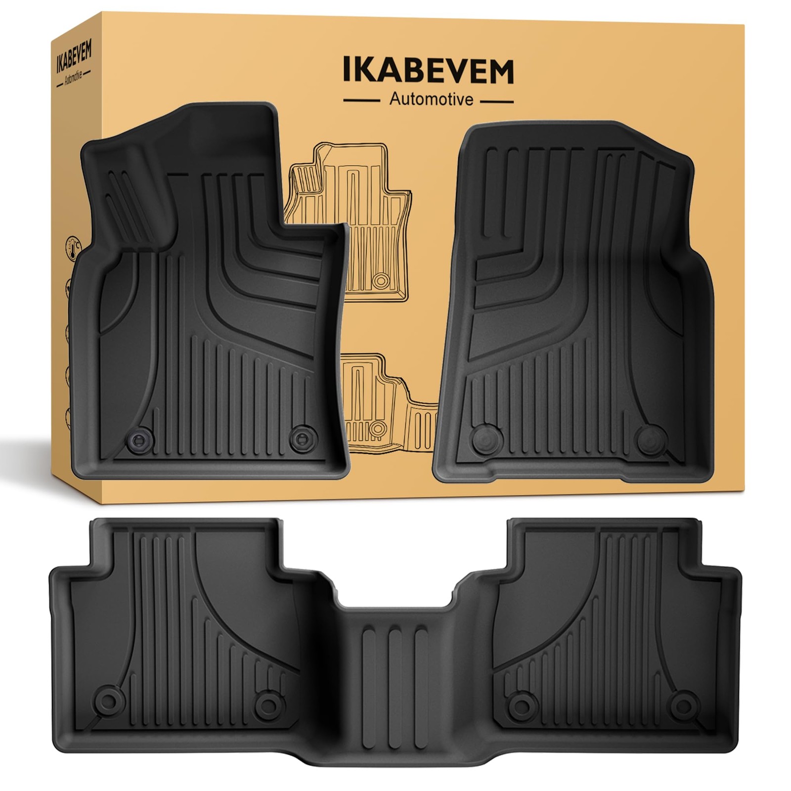 Floor Mats for Toyota Camry FWD 2018-2024 (Not for AWD/Hybrid) Custom Fit Liners