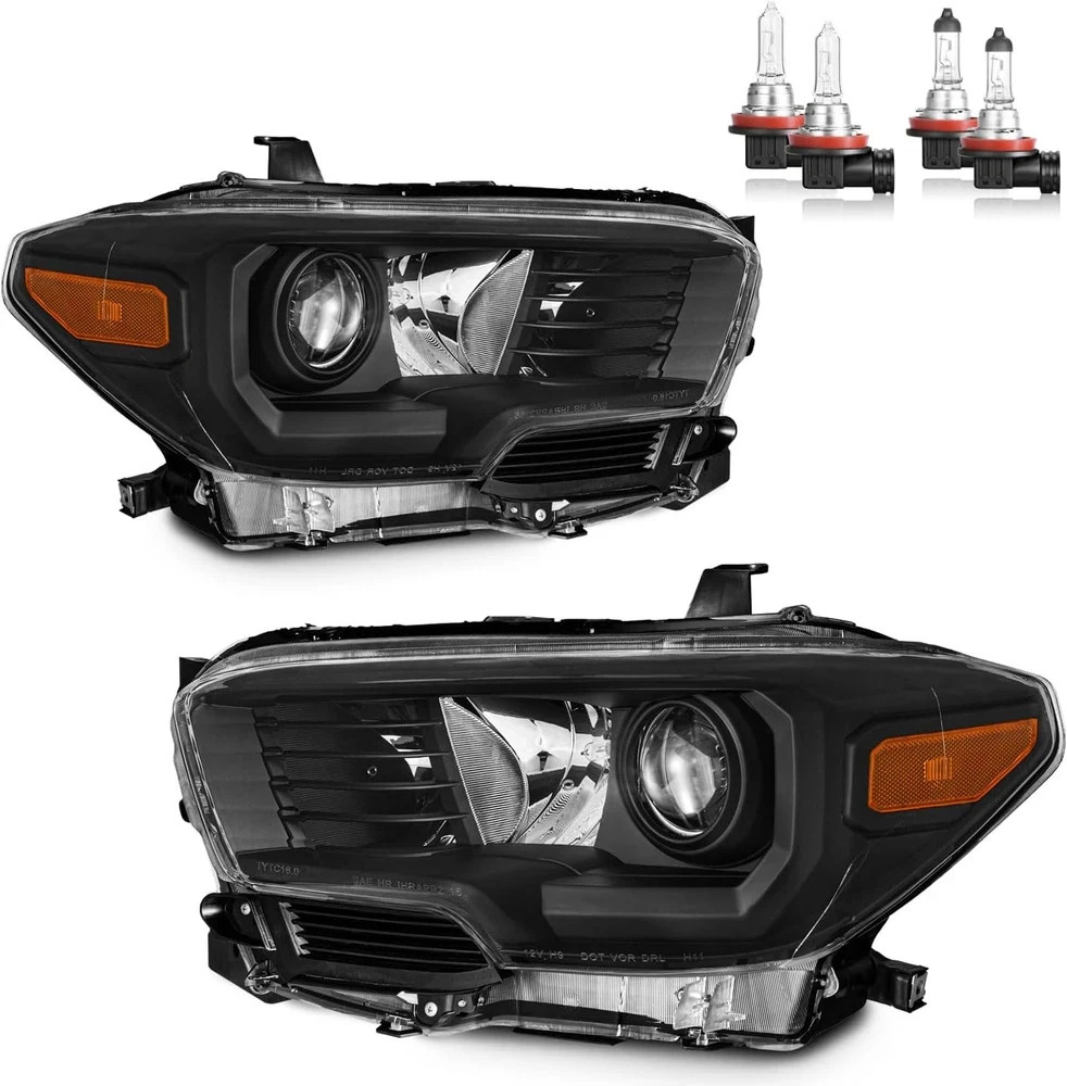 Headlights Assembly with Bulbs for 2016-2023 Toyota Tacoma