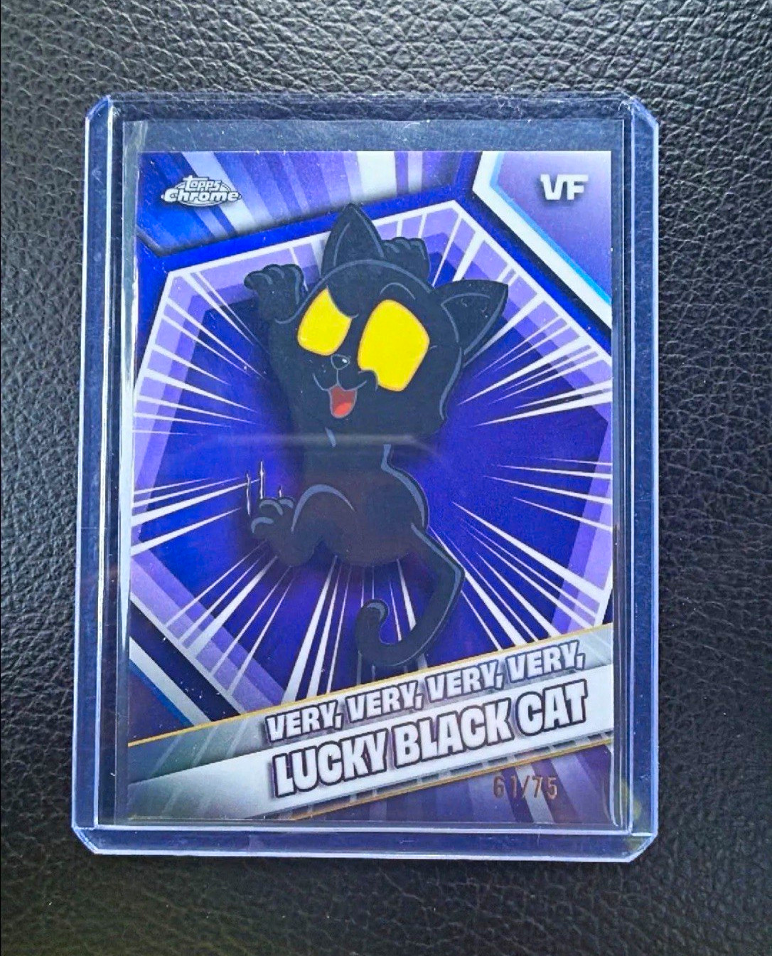 Topps 2026 Topps Chrome VeeFriends #55 Very Very Very Very Lucky Black Cat 61/75