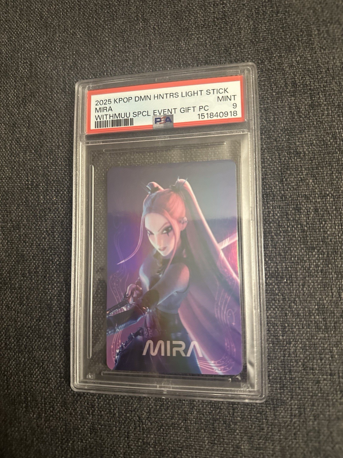 2025 KPOP Demon Hunters MIRA Withmuu Special Event Gift PC PSA 9