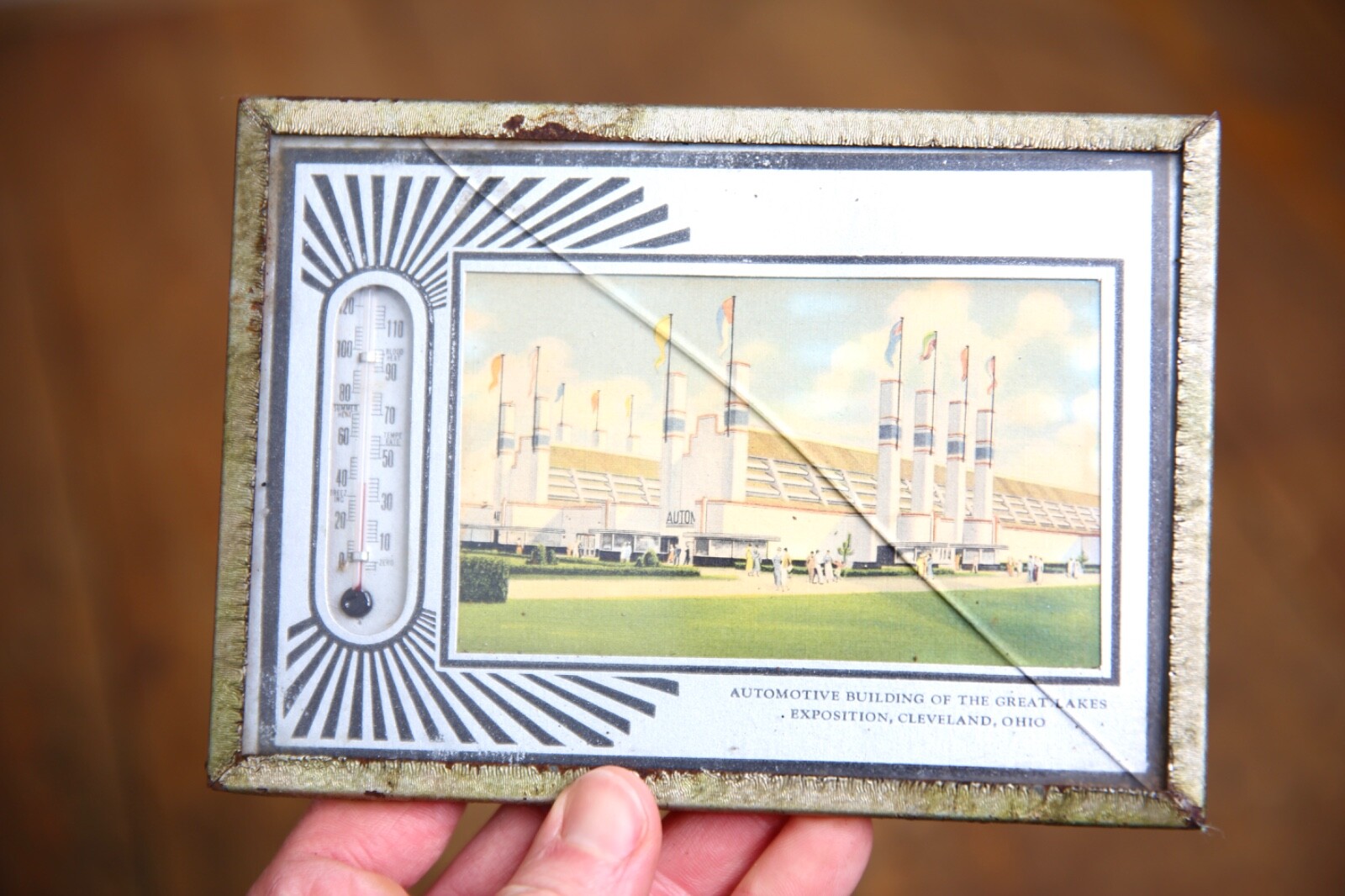 Vintage Advertising Thermometer Automotive Building Great Lakes Cleveland Ohio