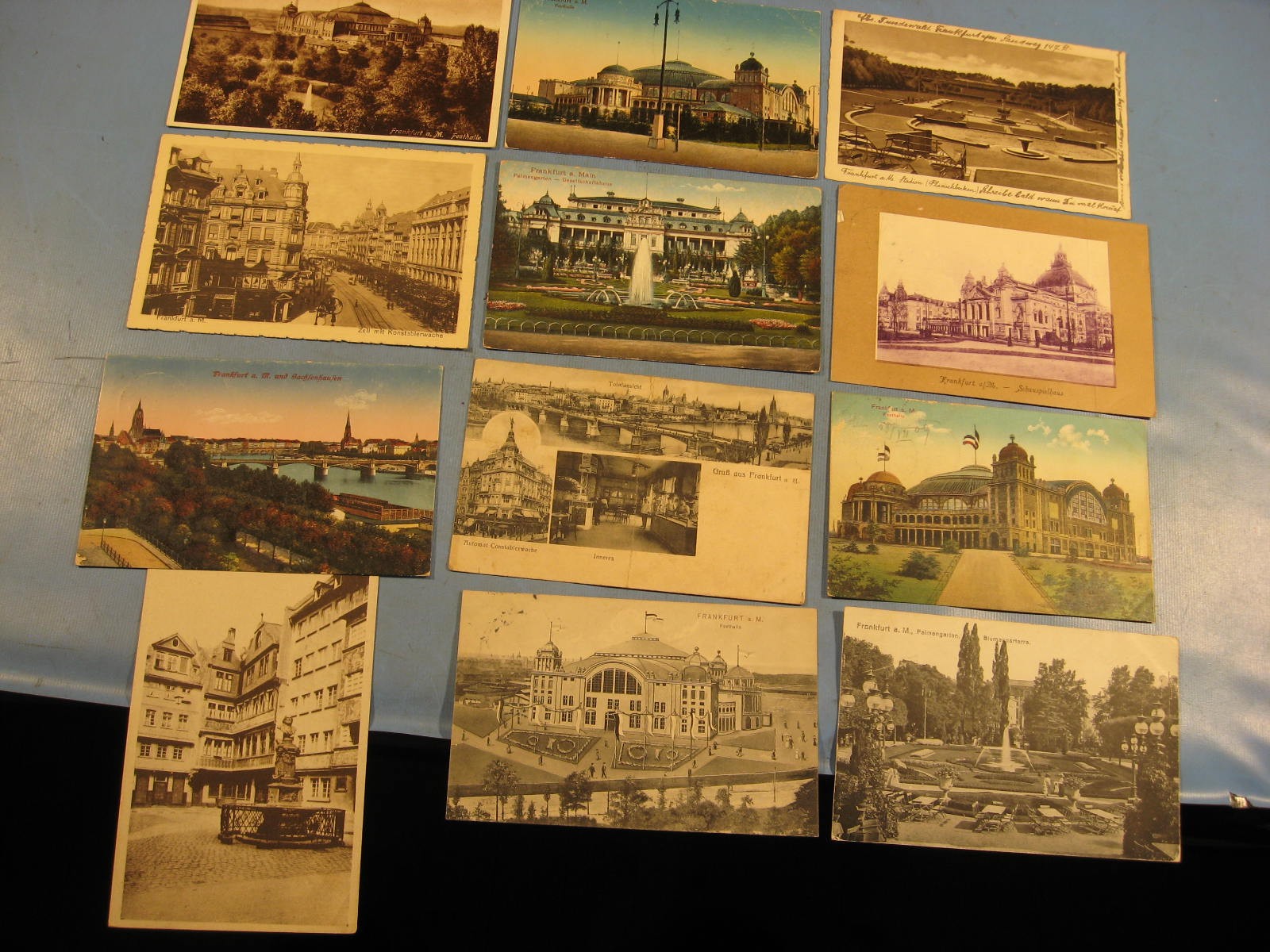 Lot 12 x Pieces Frankfurt am Main, Buildings, Roads, including 1910. to 1936. Years