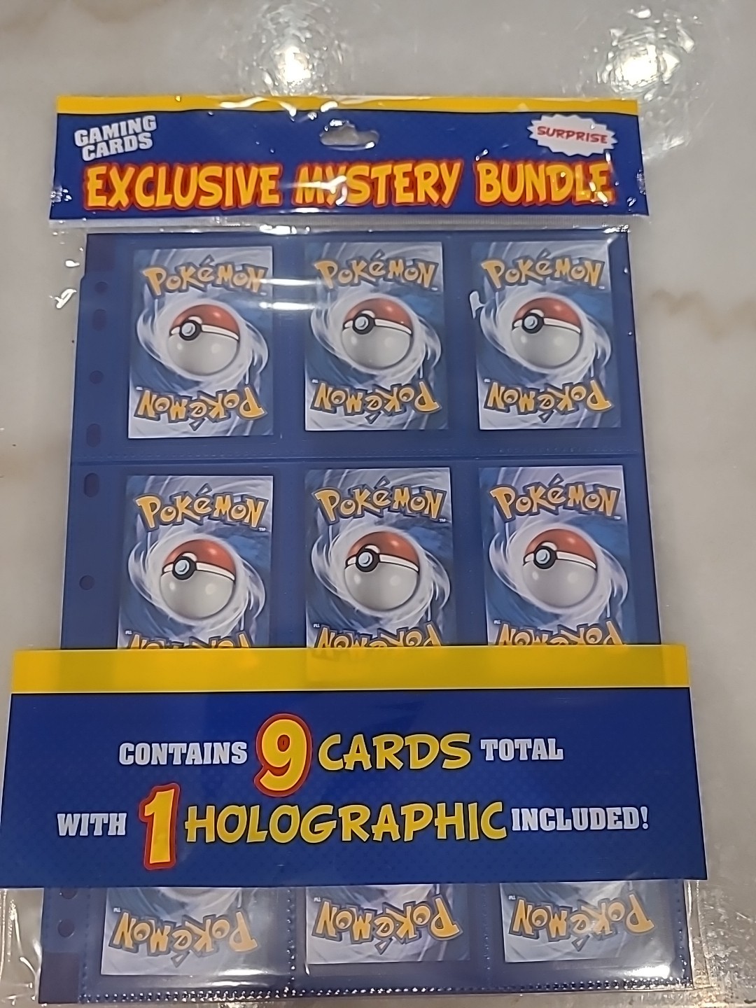 Pokemon Trading Cards Exclusive Mystery Bundle 9 Cards w Holographic Surprise