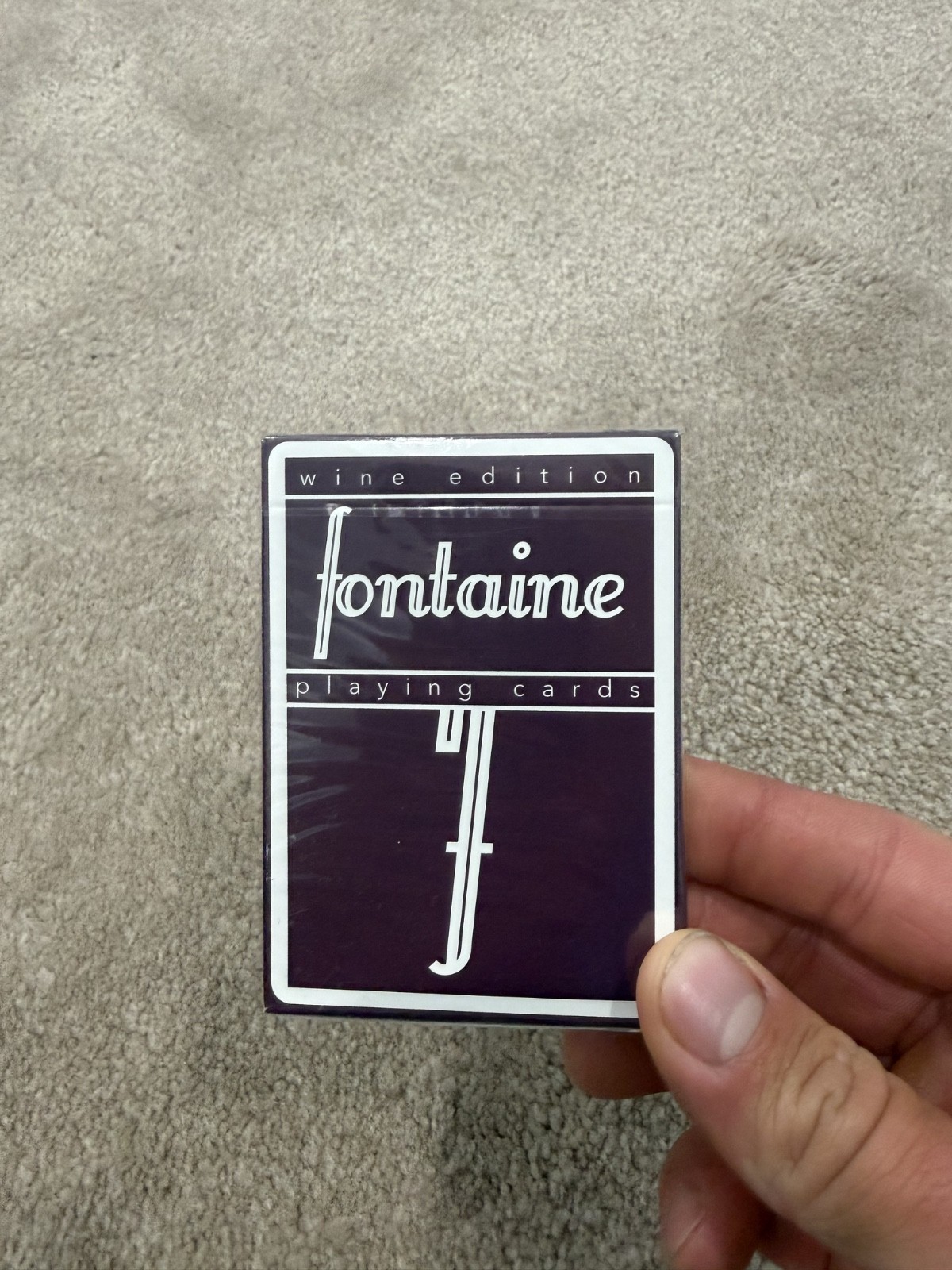 Fontaine Playing Cards Wine Edition (1/5000) Sealed - RARE Cardistry Magic