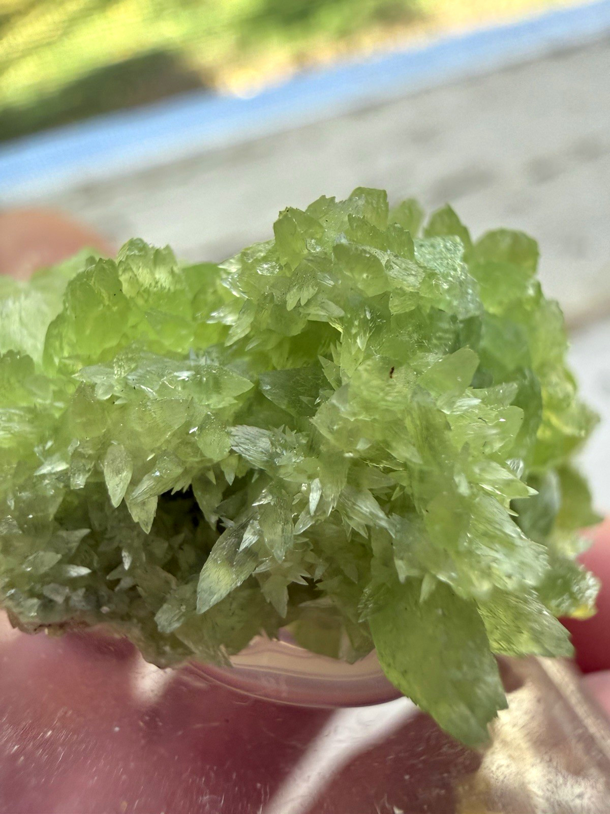Cuprian Smithsonite from Tsumeb Mine