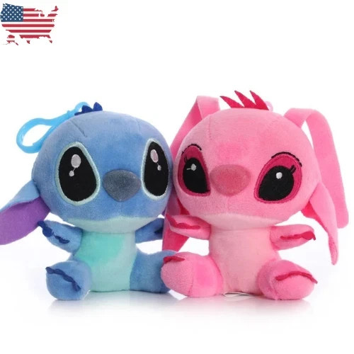 1PCS Disney Stitch Plush Doll Blue Pink Stuffed Toy Lilo & Stitch Gift for Kids