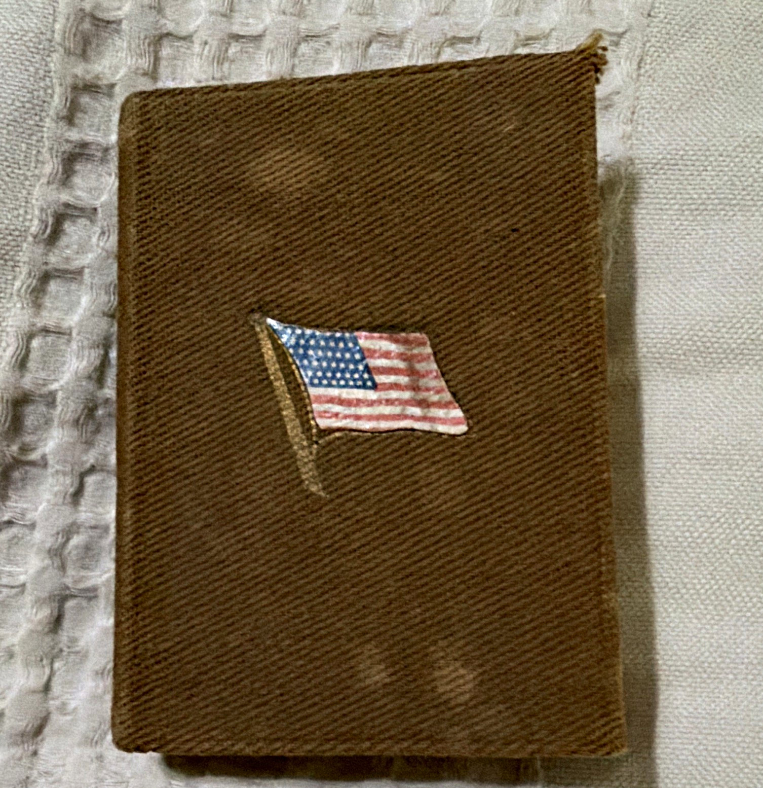Vintage actually used WW1 Mini- New Testament hand held Bible