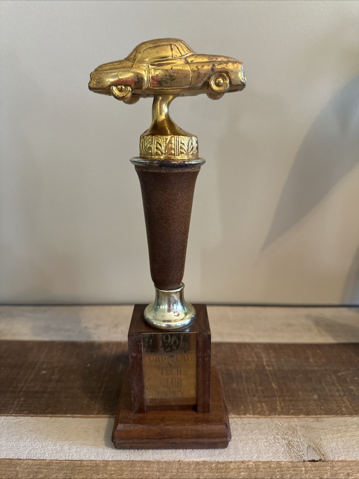 Vintage 1961 Cadillac Tech Club Rally Trophy 10.5” Detroit Trophy & Jewelry Co.