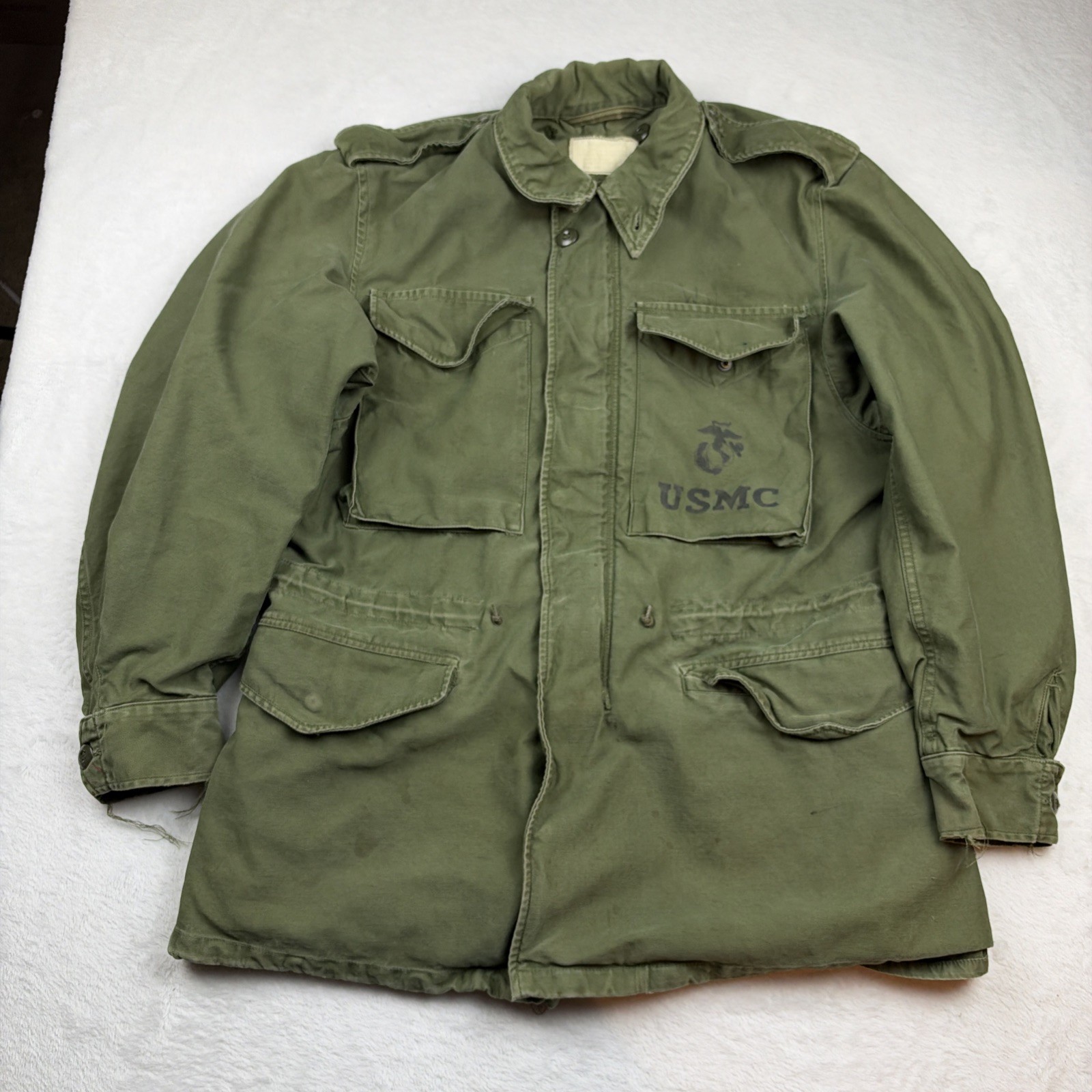 Vintage US Army M-1951 M-51 Field Jacket Military Coat OG 107 Small Regular