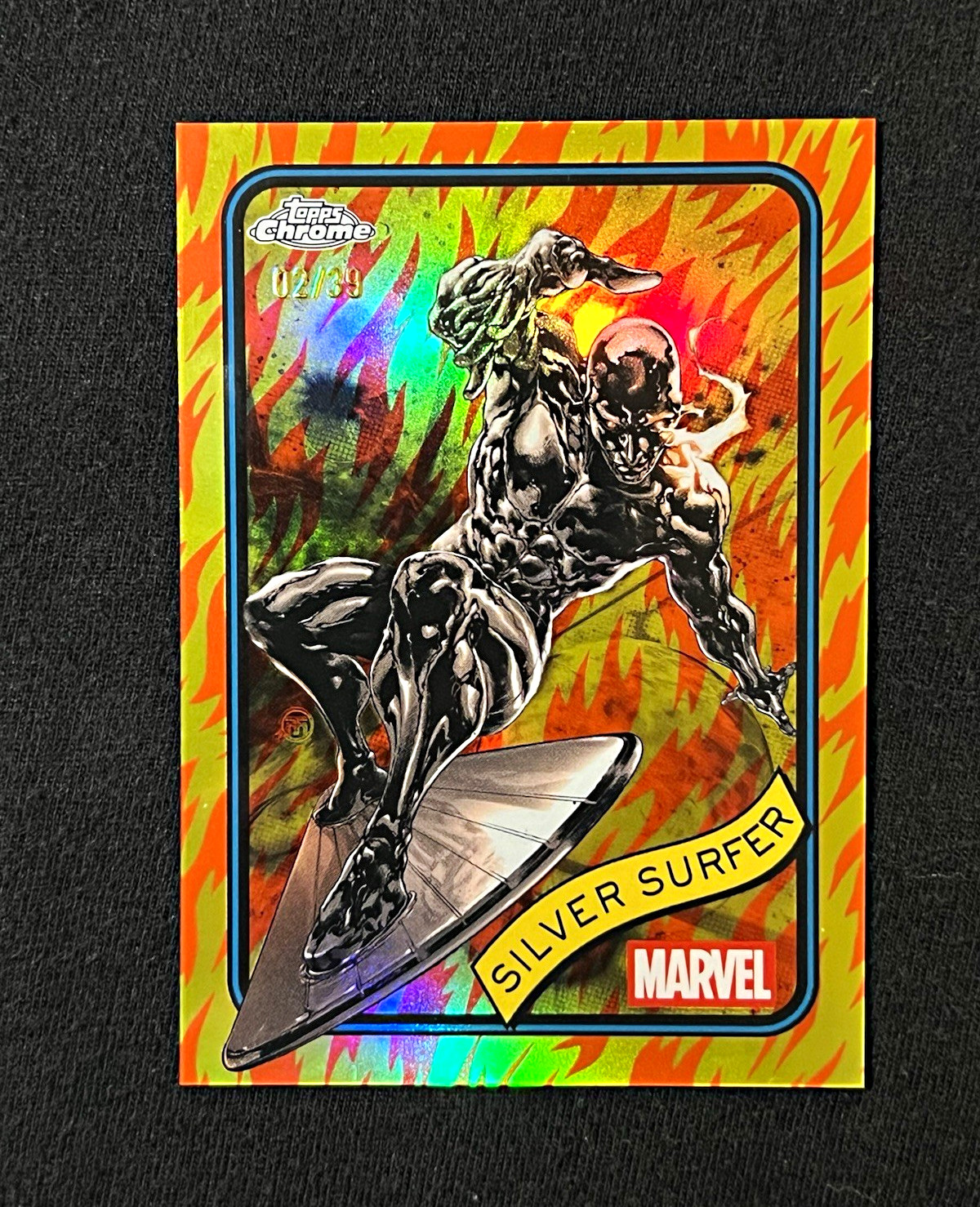 Topps 2025 Topps Chrome Marvel Silver Surfer #134 Serial Numbered /39