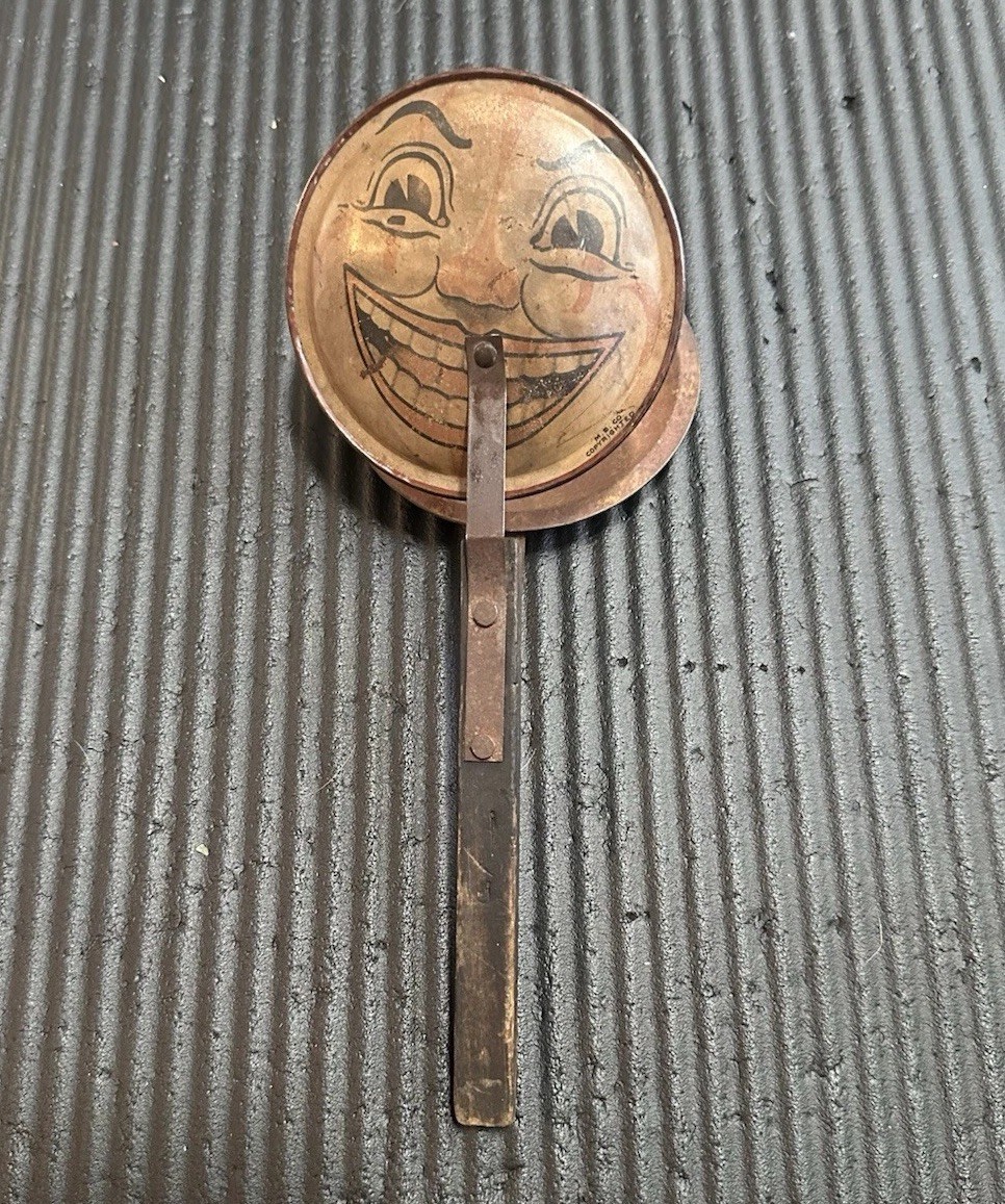 Early Vintage 1910-1930 Marks Specialty MS Co Halloween Noise Maker Man Moon