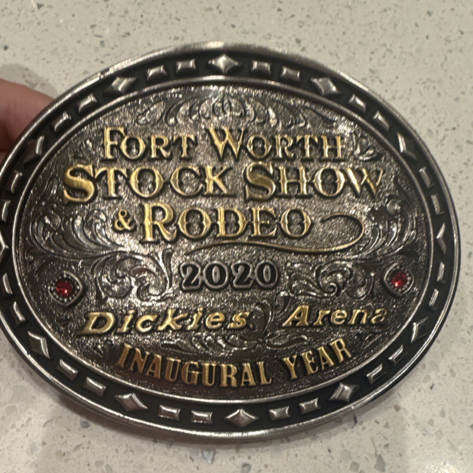 Montana Silversmiths Fort Worth Stock Show & Rodeo 2020 Dickies Arena Buckle