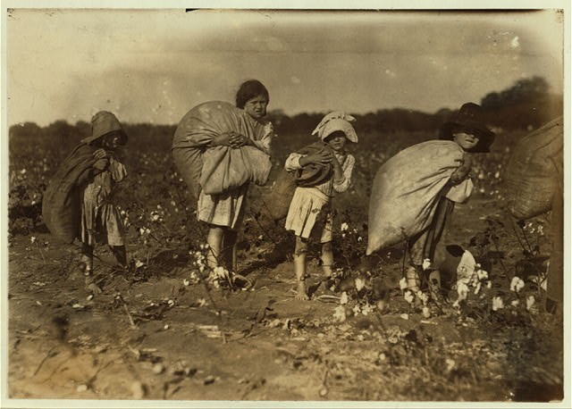 Photo:Bells Texas 1913 Cotton Pickers Children H.M. Lane Farm