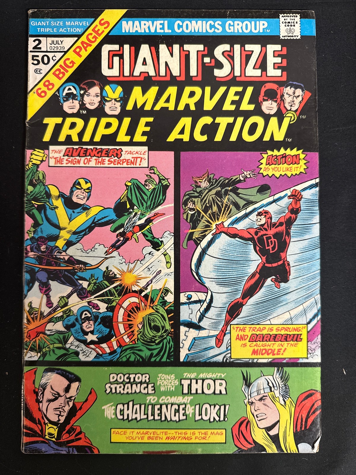 Giant-Size Marvel Triple Action #2  VG+ (4.5)