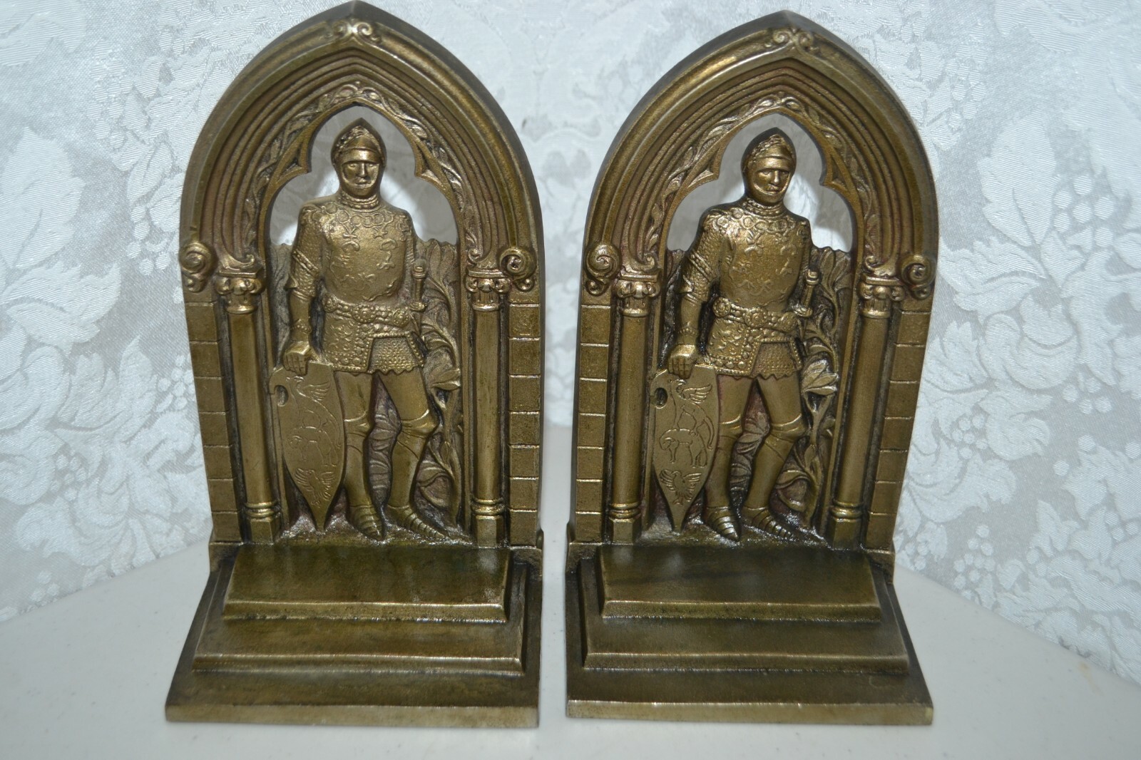 1931 Bronze Travelers Convention Florida Advertising Bookends