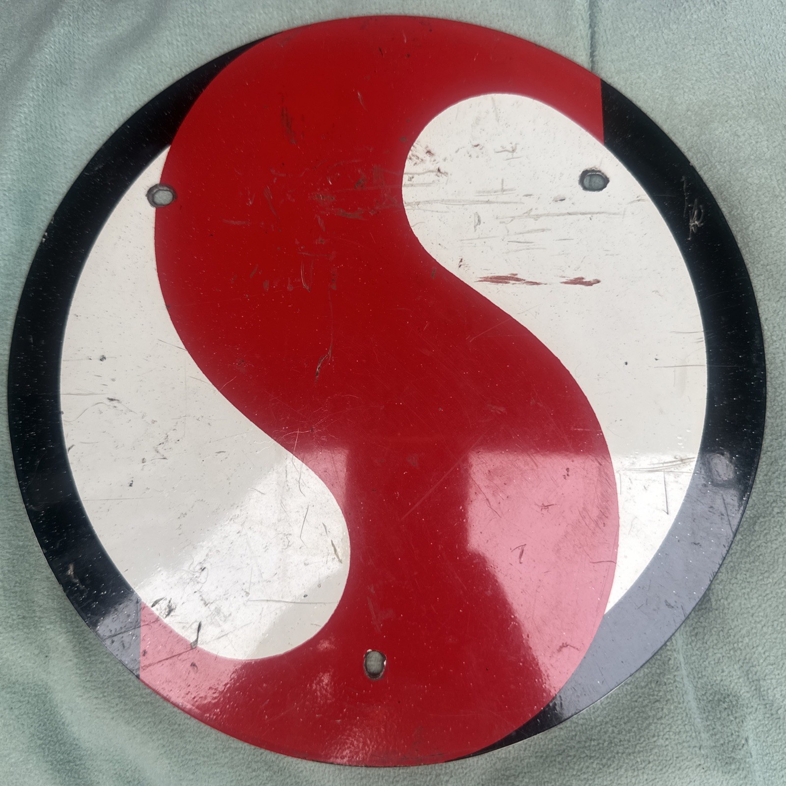 VINTAGE Original Rare SAFEWAY GROCERY STORE PORCELAIN Truck Cart Sign