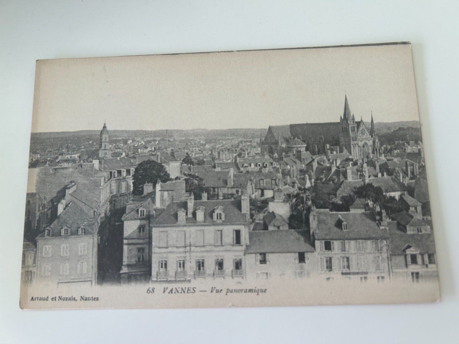 Vue panoramique Vannes France Postcard