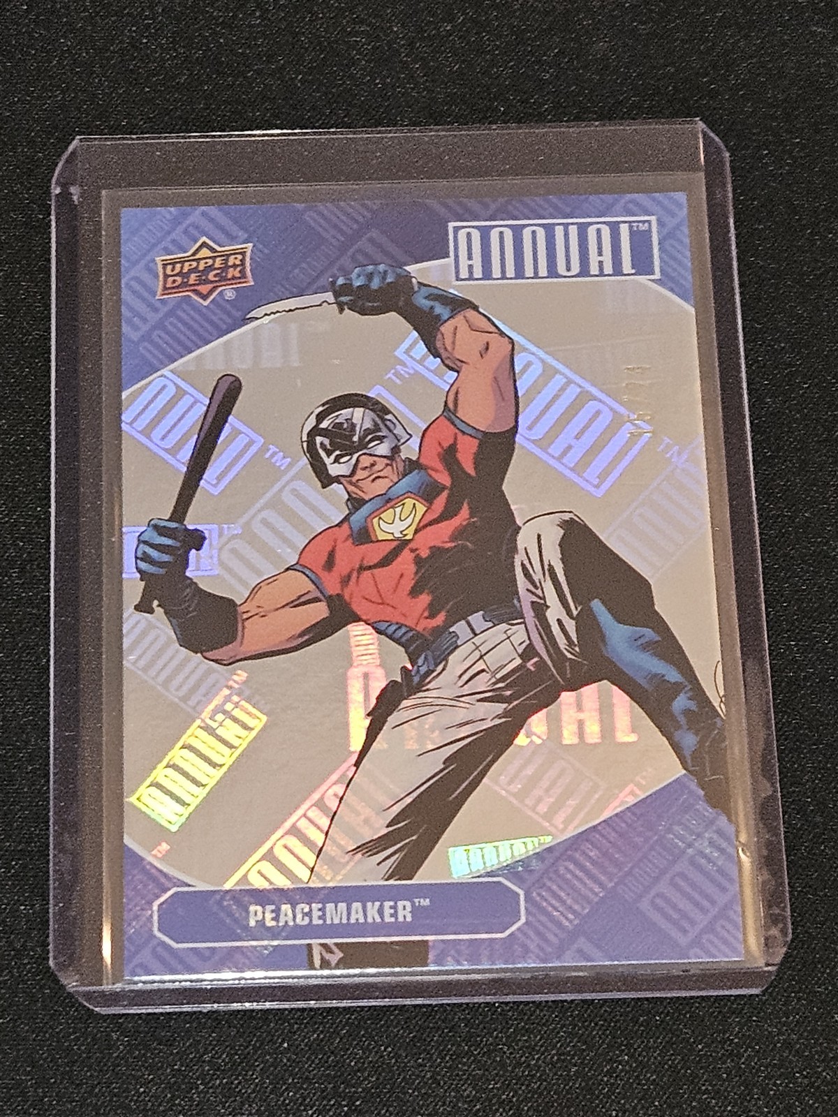 2023-24 UD DC Annual Peacemaker Hologram Parallel 15/24 #34 RARE