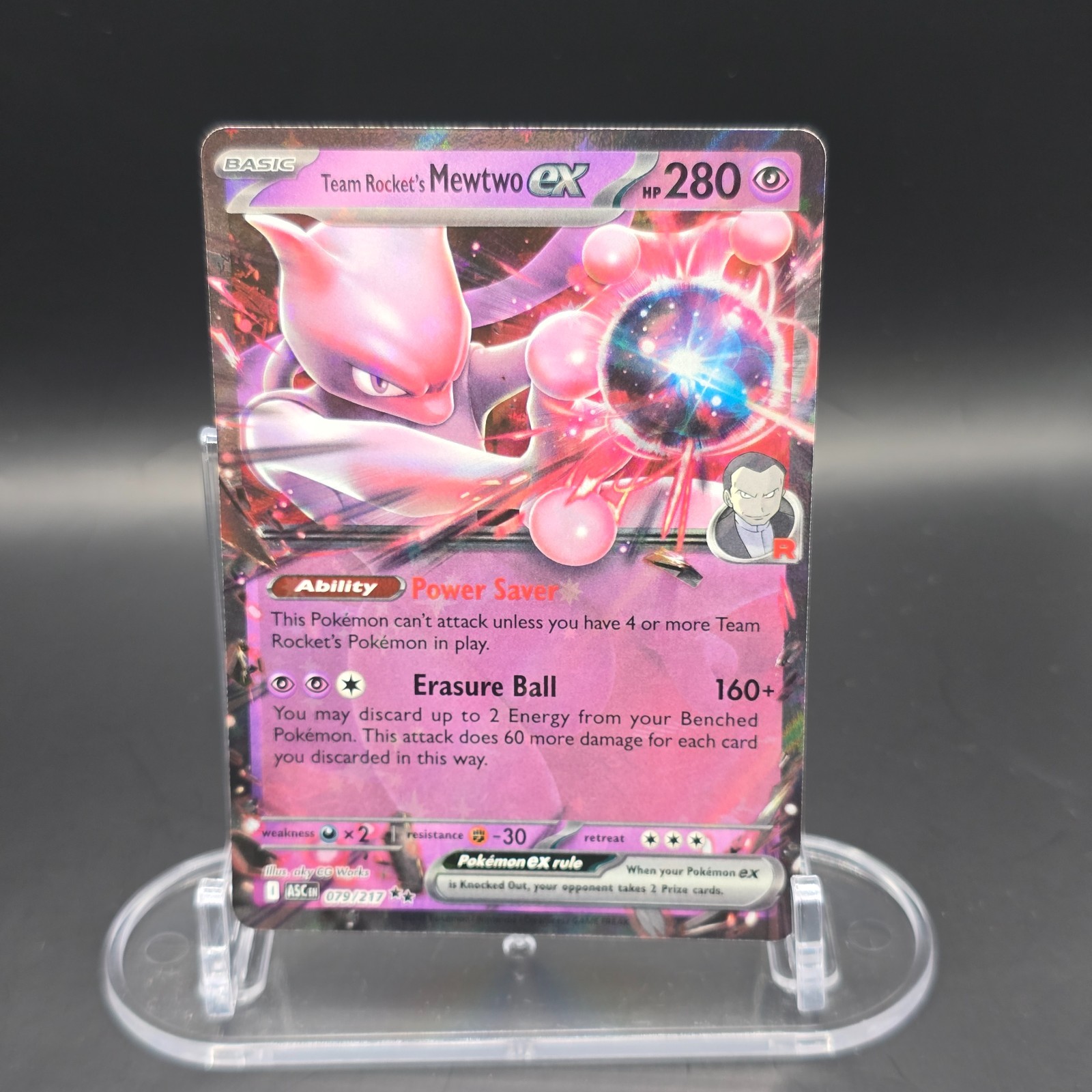 Team Rocket's Mewtwo ex 079/217 Me: Ascended Heroes Holo