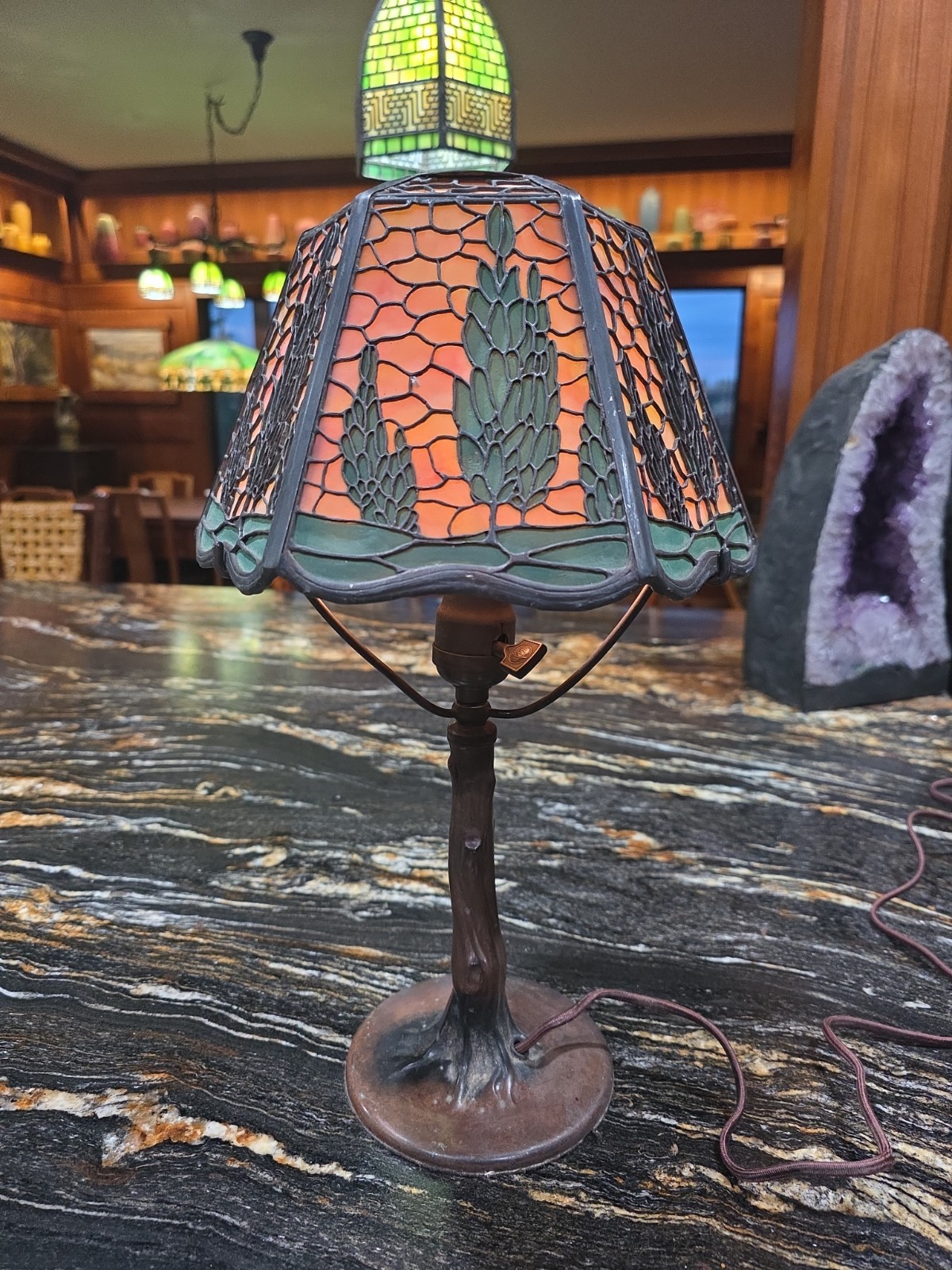Handel Arborvitae Desk Lamp,mission Arts &crafts
