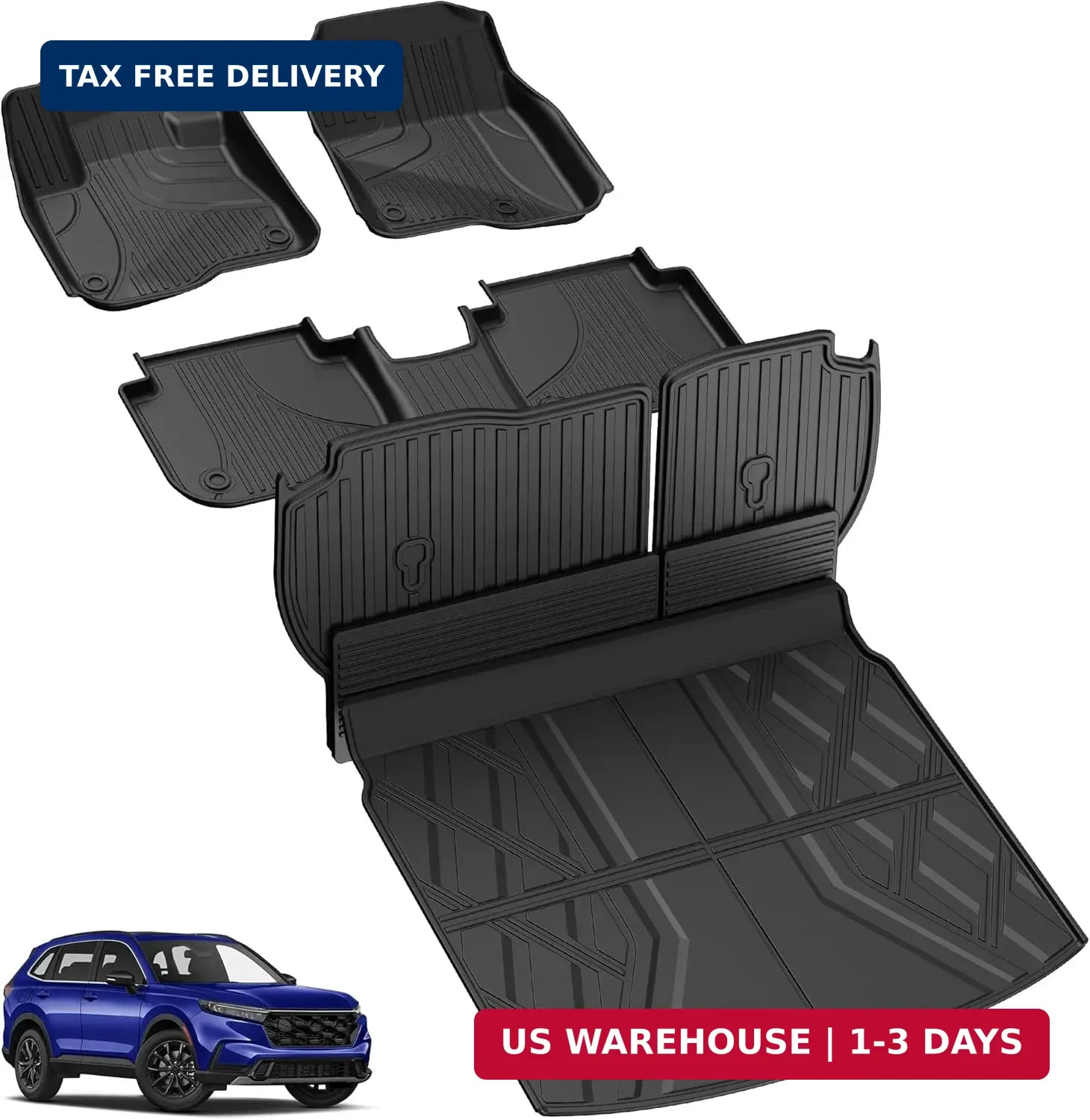 Floor Mats Fit for Honda CRV 2026 2025 2024 2023 (Include Hybrid) - AOMSAZTO 202