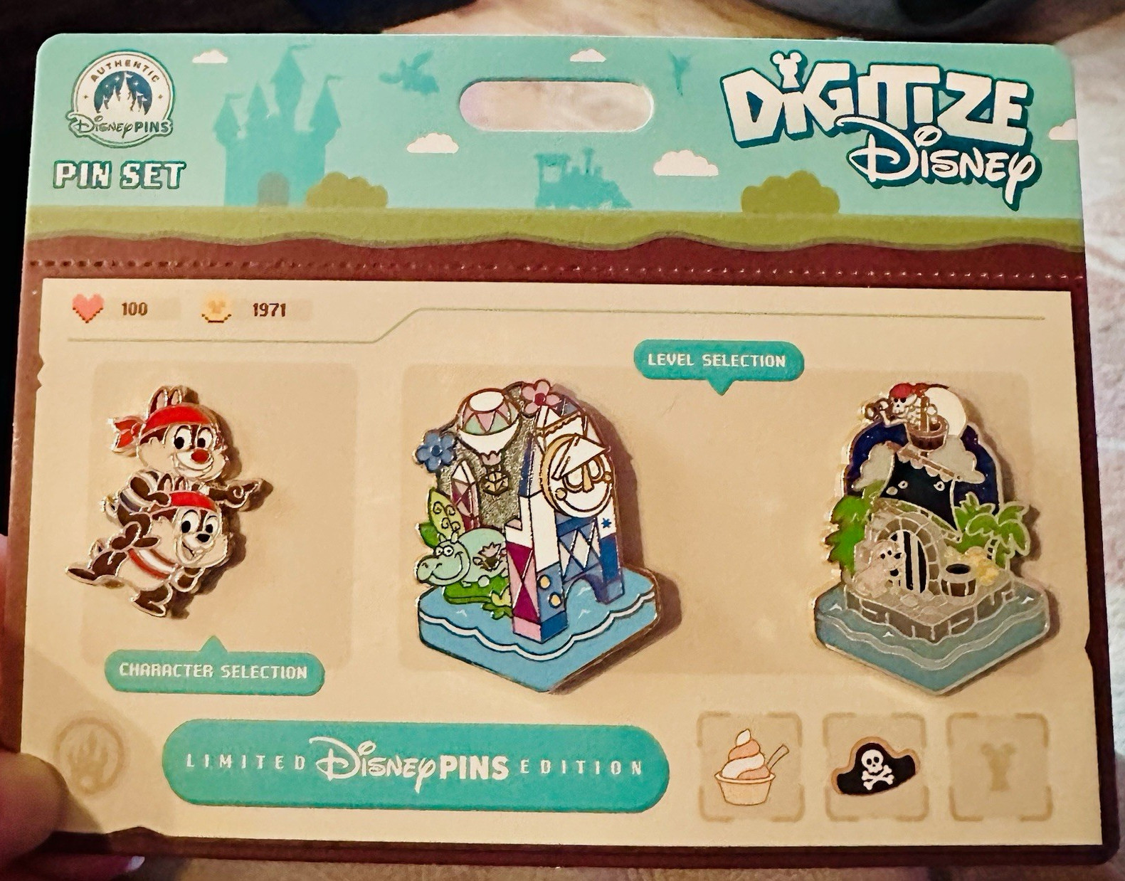 2026 Digitize Disney Chip & Dale 3 Pin set Pirates Small World LE 3000 Pin