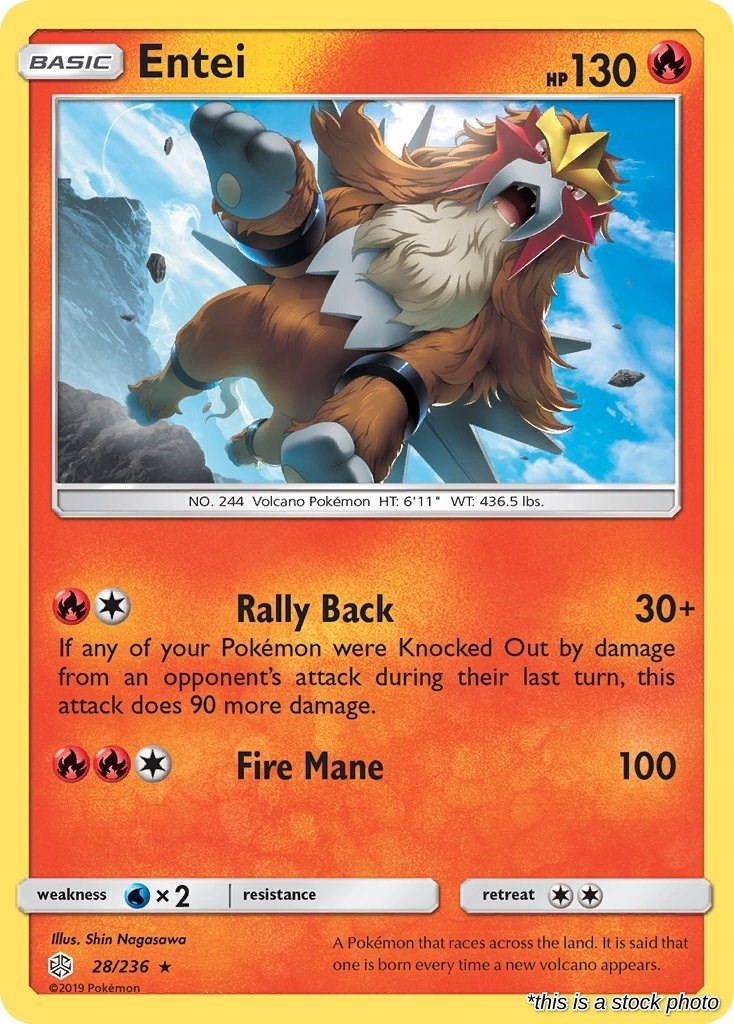 Entei : SM12 - 28/236 Near Mint