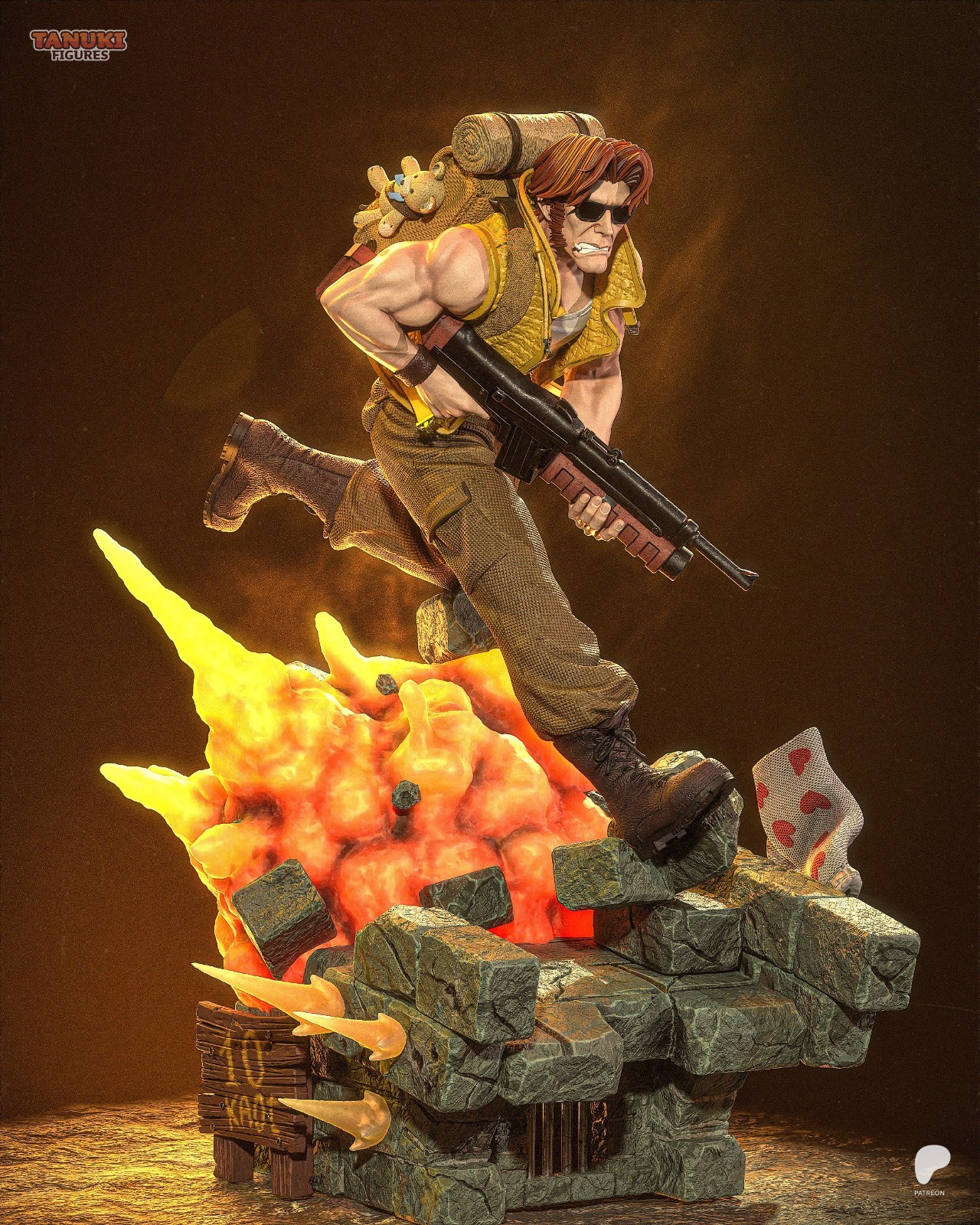 Tarma Roving Metal Slug  1/6 Scale Resin Figure  Stylized Display Model Kit