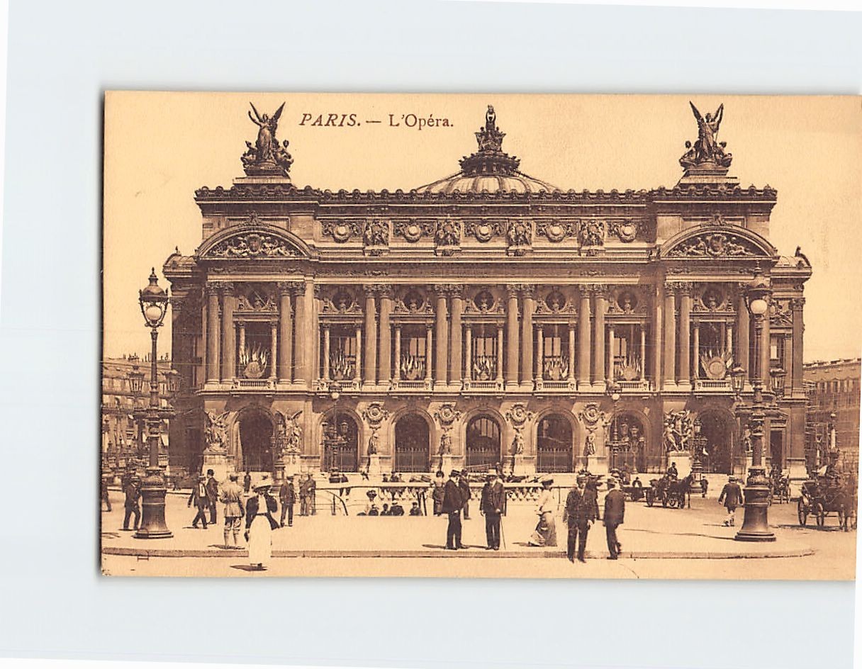 Postcard Palais Garnier Paris France