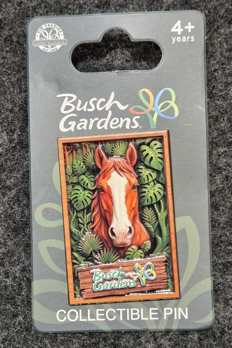 New Busch Gardens Clydesdale Horse Collectible Pin