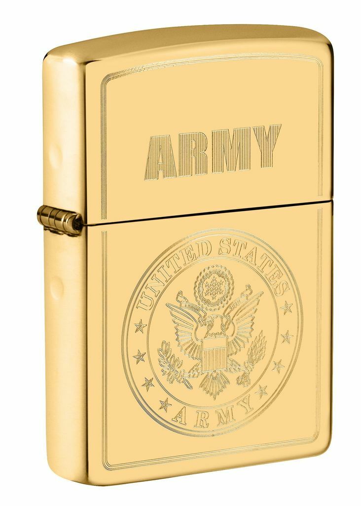 Zippo Windproof Lighter With Engraved U.S. Army Seal, 49314, New In Box