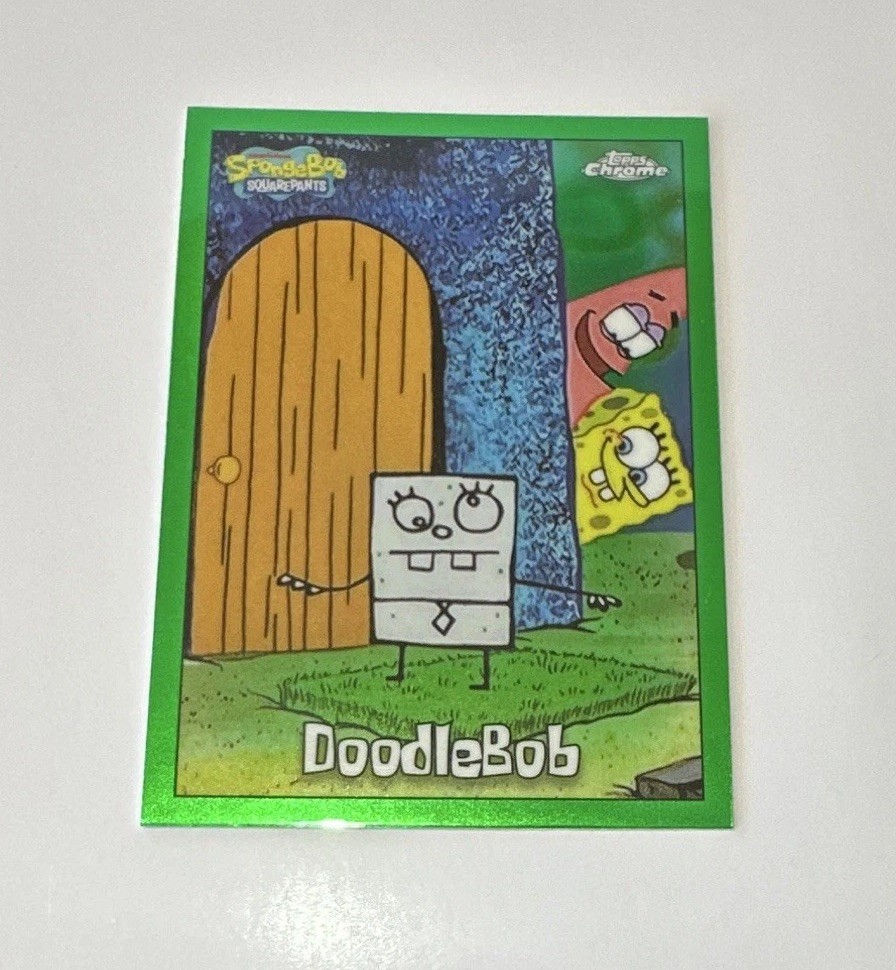 2025 Topps Chrome SpongeBob DoodleBob Kelp Green Refractor #2
