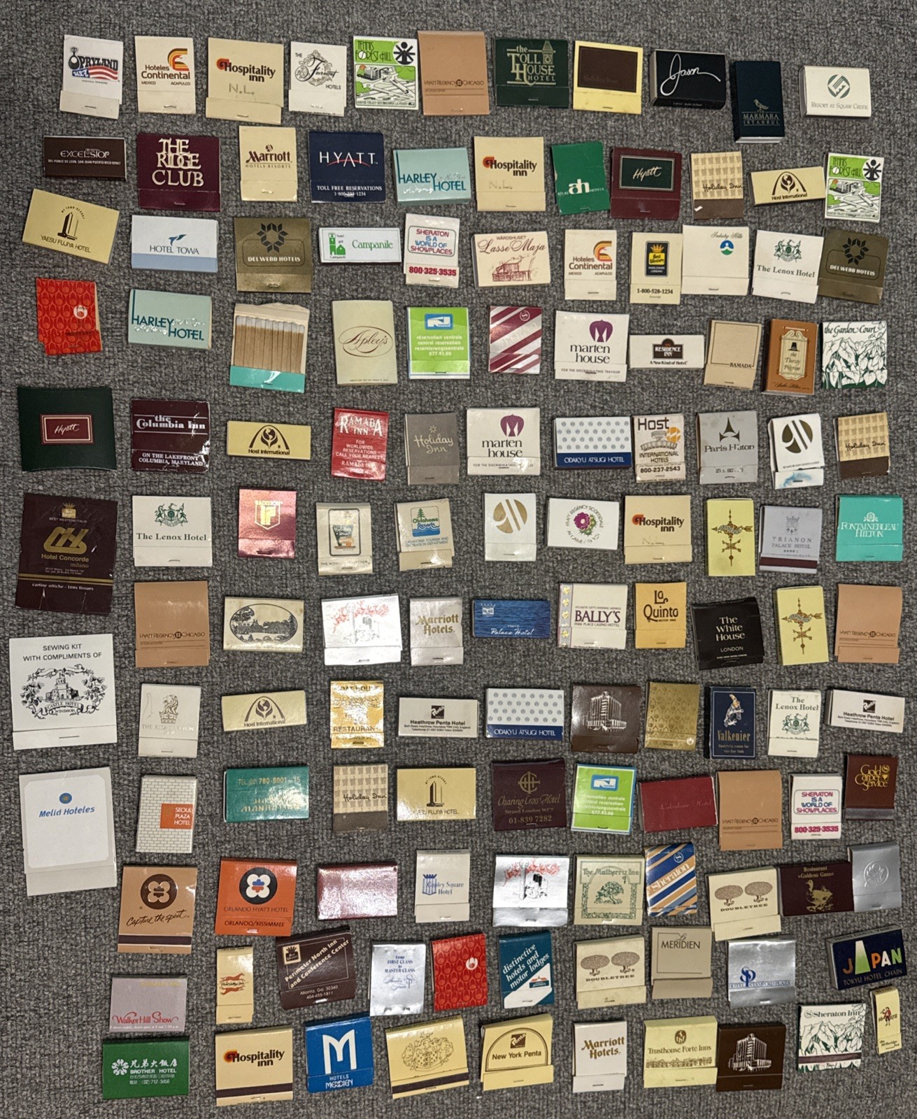Huge Lot of 123 Vintage Variety Of Matchbooks Hotels-Some Duplicates Lot10