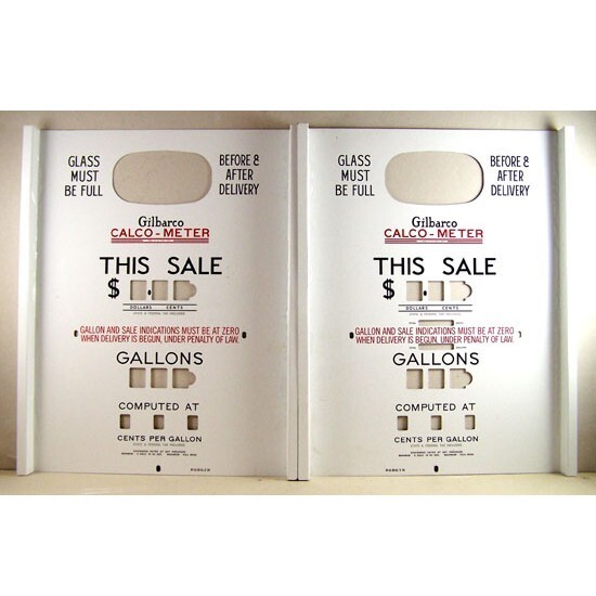 Pair of Gilbarco 96C Pump Faces (PF111C)